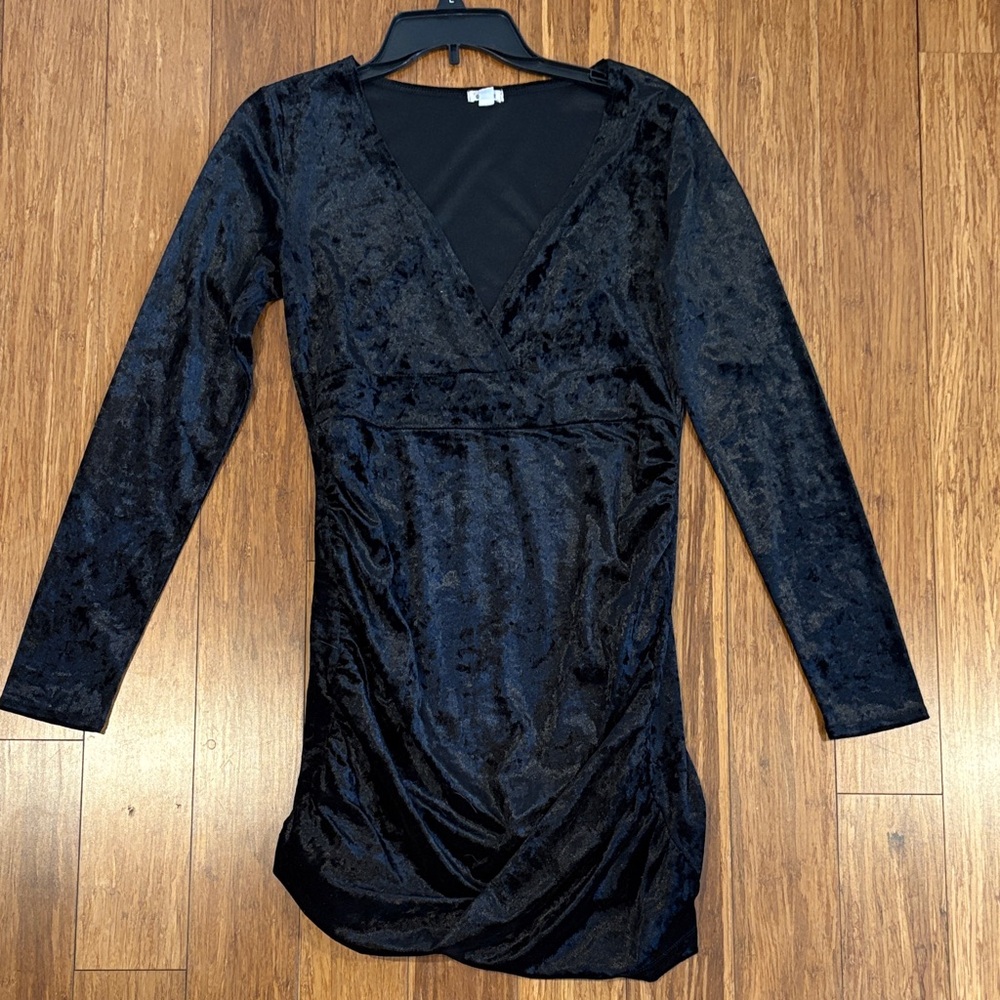 Garage Black Long Sleeve Dress